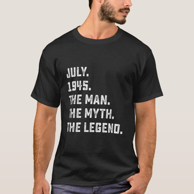 T-shirt Myth Legend July 1945 78Th 78 (Devant)