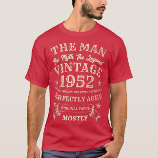 T-shirt Mythe de l'homme Légende 1952 70e anniversaire 70 