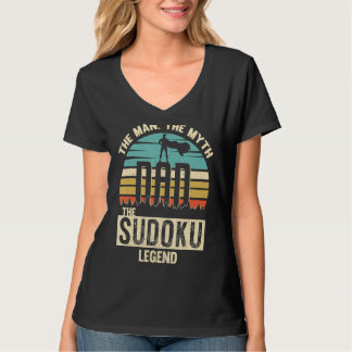 T-shirt Mythe de l'homme Légende Papa Sudoku