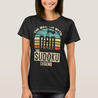 T-shirt Mythe de l'homme Légende Papa Sudoku