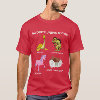 T-shirt Mythes urbains favoris Nessie Chupacabra Licorne g