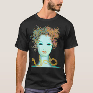 T-shirt Mythologie grecque Chef du serpent monstre Medusa