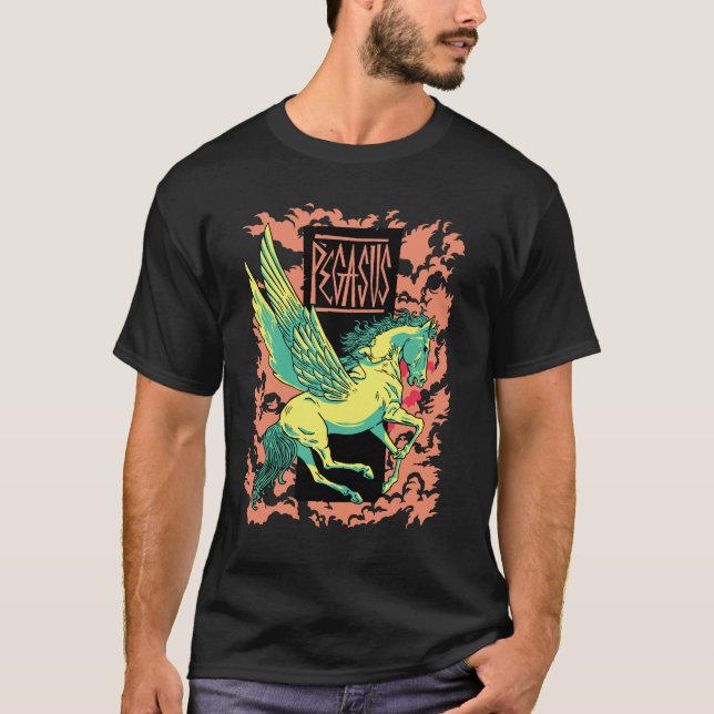T-shirt Mythologie grecque - Pegasus l'étalon ailé (Devant)