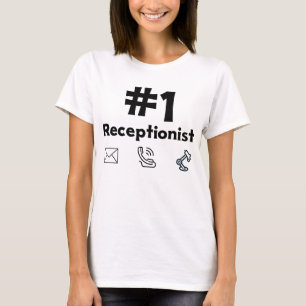 T-shirt N° 1 Secrétaire réceptionniste Professionnel de la