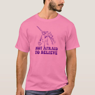 T-shirt N.A.U.B non effrayé de croire la licorne