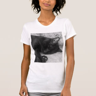 T-shirt N&B - Chat endormi