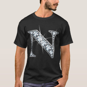 T-shirt "N" Diamond Bling