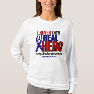 T-shirt N'a Jamais Connu Un Héros 2 Frère (Soutenez Nos Tr