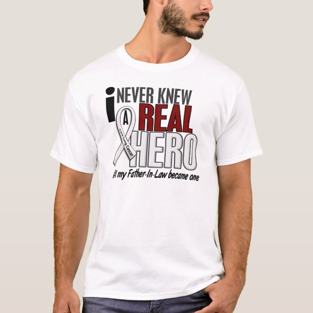 T-shirt N'a jamais connu un vrai cancer de poumon de (Devant)