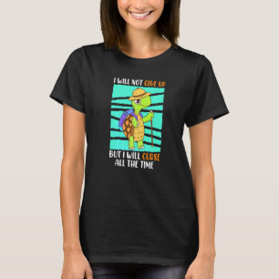 T-shirt N'Abandonne Pas Mais Jure Tortue Jogger Runner