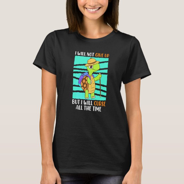 T-shirt N'Abandonne Pas Mais Jure Tortue Jogger Runner (Devant)