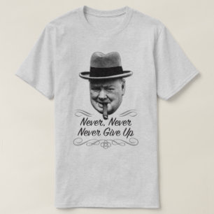 T-shirt N'abandonnez jamais à Winston la pièce en t de