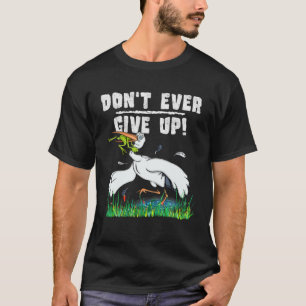 T-shirt N'abandonnez jamais l'amour animal inspirant amusa