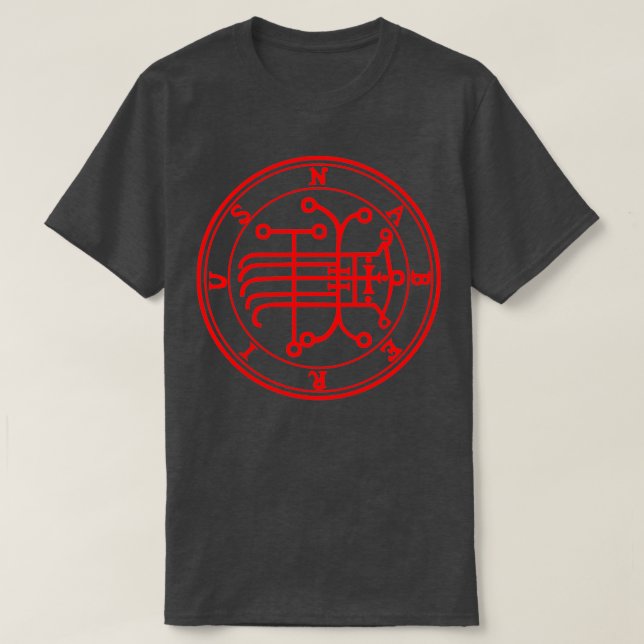 T-shirt Naberius Sigil enseigne les arts et la science Rou (Design devant)