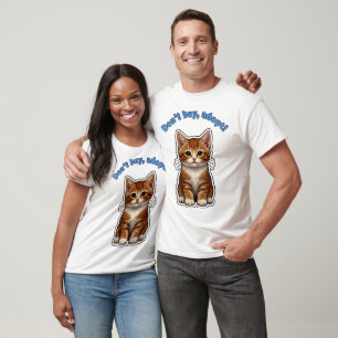 T-shirt N'achetez pas, Adoptez ! – Autocollant de sensibil