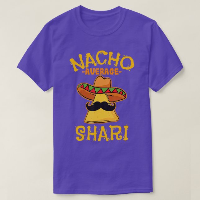 T-shirt Nacho Moyenne Shari Nom Personnalisé Funny Taco (Design devant)