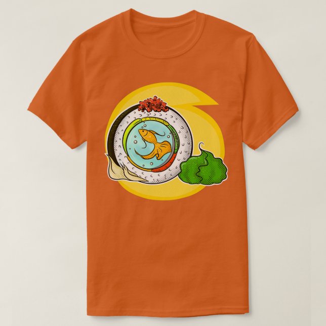 T-shirt Nage de sushi (Design devant)