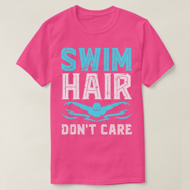 T-shirt Nage Lover nager Cheveux (Design devant)