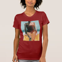 Nage vintage - maillot de bain rouge