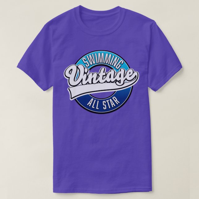 T-shirt Nage Vintage toute étoile (Design devant)