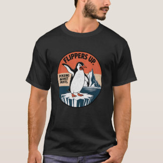 T-shirt NAGEOIRES EN L'AIR Manchots Contre les Droits de D