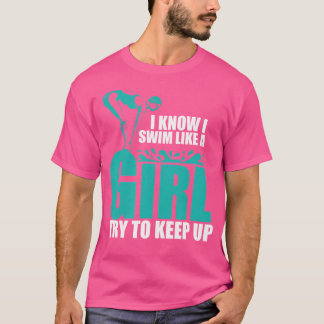 T-shirt Nagez Comme Des Filles Femmes Filles Filles Nager