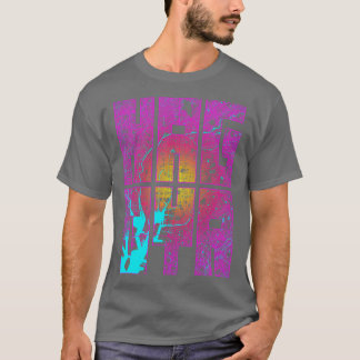 T-shirt Nagoya Japon Ville Typographie Neon