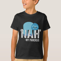 Nah my Pancreas Funny Diabetes Blue Ribbon Sloth