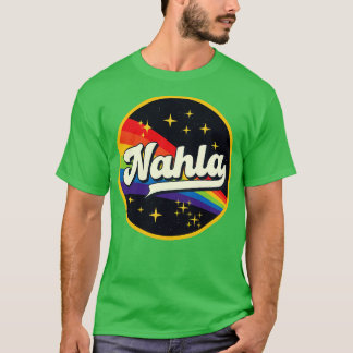 T-shirt Nahla Arc En Ciel Dans L'Espace Style Vintage