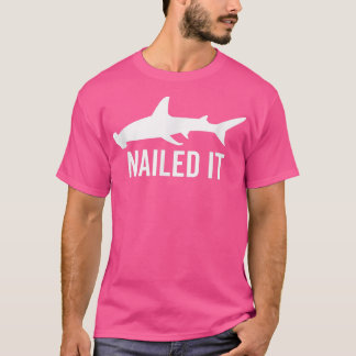 T-shirt Nail It Hammerhead Shark Funny Amoureux des animau