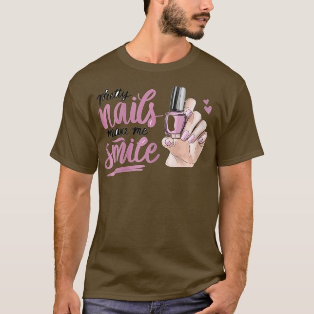 T-shirt Nail Tech I Lote Cute Nail Studio Technicien (Devant)