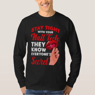T-shirt Nail Tech Travail Uniforme Nail Polonais 7