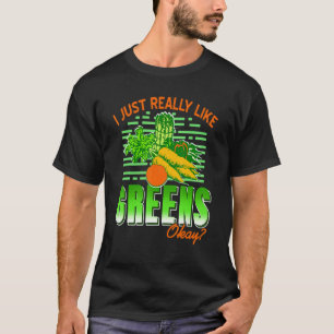 T-shirt N'aime pas les verts végan végétarien sain