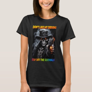 T-shirt N'aimez pas ma voiture rester hors de la charnière