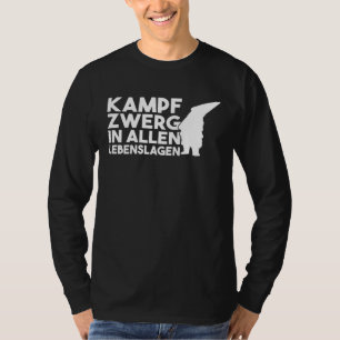 T-shirt nain de combat Backprint dans toutes les professio