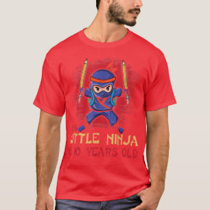 T-shirt Naissance Âge 10 Ans Samouraï Japon Japonais