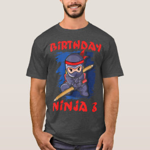 T-shirt Naissance Âge 3 Ans Anime Kawaii Japon Japa