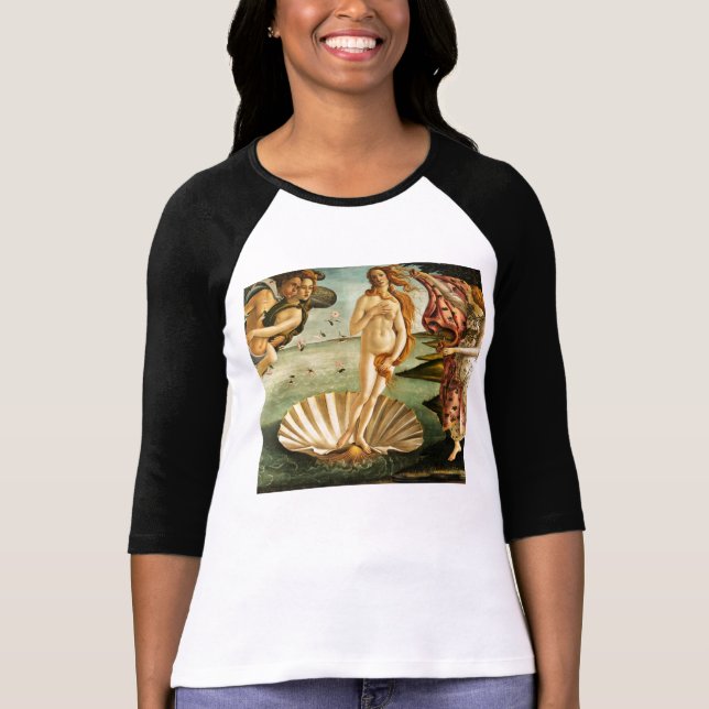 T-shirt Naissance de Botticelli d'art de cru de la (Devant)