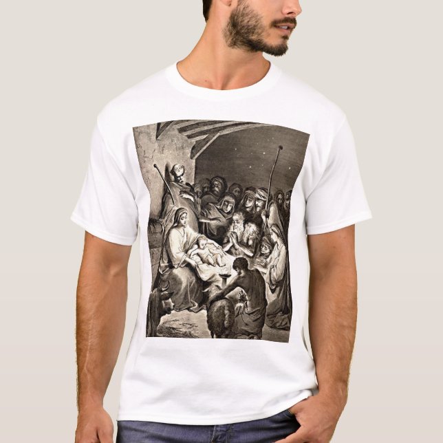 T-shirt Naissance de la chemise de Jésus-Christ-Enfant (Devant)