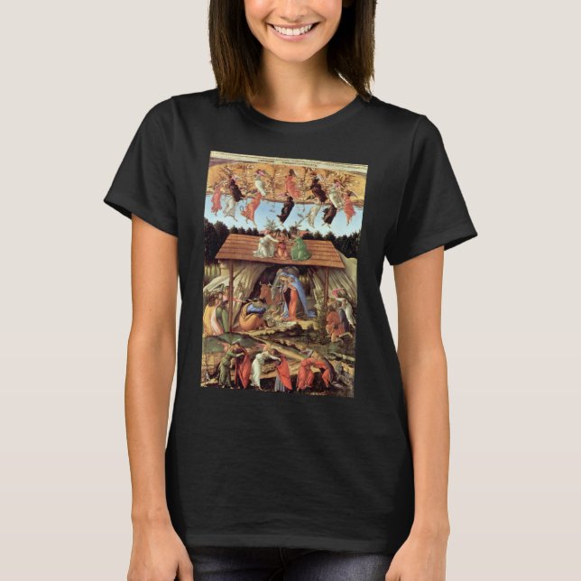 T-shirt Naissance du Christ, Nativité mystique de Botticel (Devant)