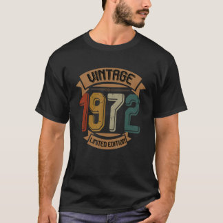 T-shirt Naissance En 1972 Vintage