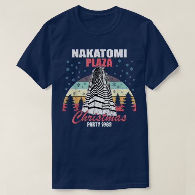T-shirt Nakatomi Plaza Christmas Party 1988 Funny Xmas Vin (Design devant)