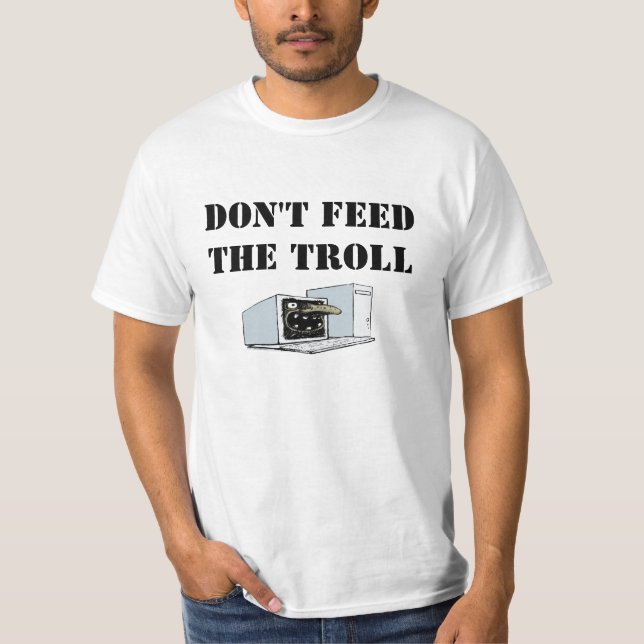 T-shirt N'alimentez pas la chemise de Troll (Devant)