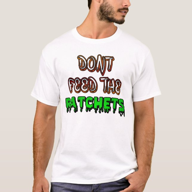 T-shirt N'alimentez pas les rochets ! (Devant)