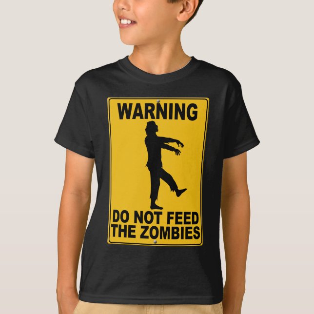 T-shirt N'alimentez pas les zombis (Devant)