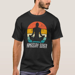 T-shirt Namastay Sober Recovery Support Sobriety Na Aa