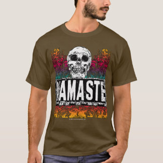 T-shirt Namaste avec le crâne