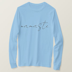 T-shirt namaste élégante typographie
