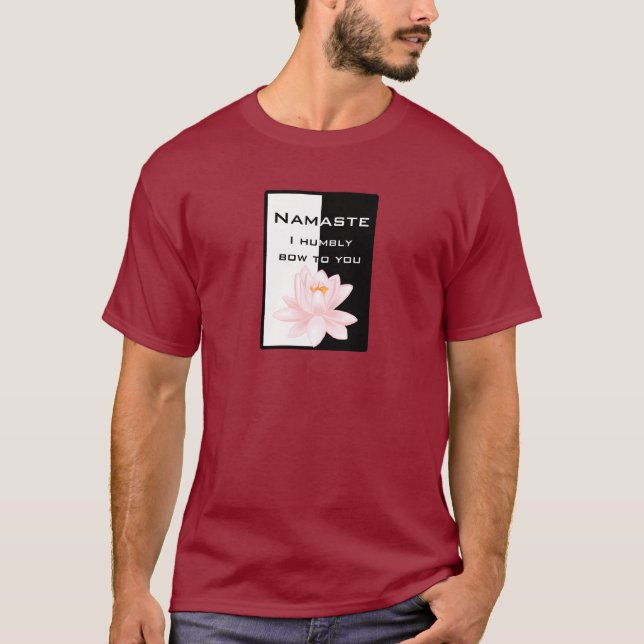 T-shirt Namaste - Je vous salue humblement (Devant)