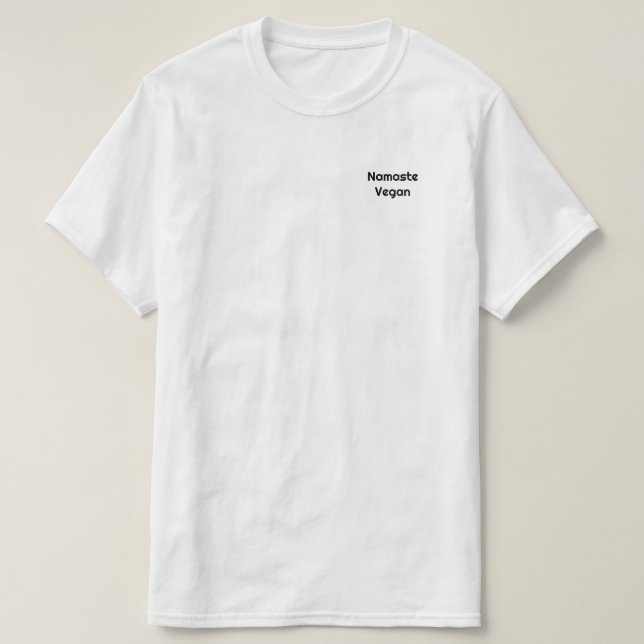 T-shirt Namaste Vegan (Design devant)